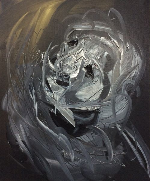 Heavenly Light No.19-3, 2017, Acryl...vas, 60×50cm